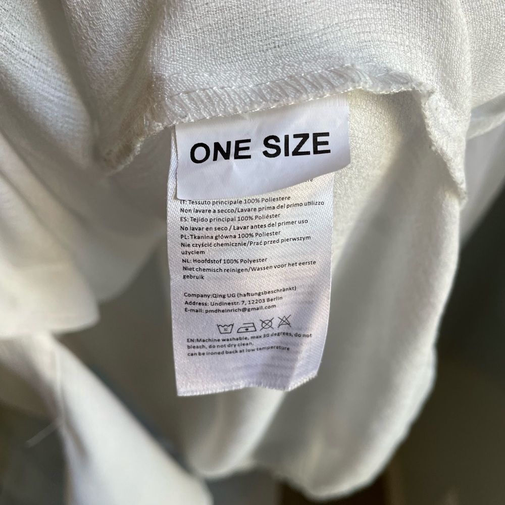 White Lightweight Button Down Tunic - image 3